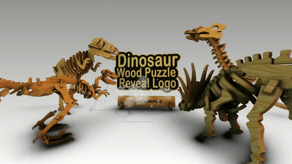 Dinosaurus Wood Puzzle Reveal Logo Videohive 20945150 After Effects Image 12