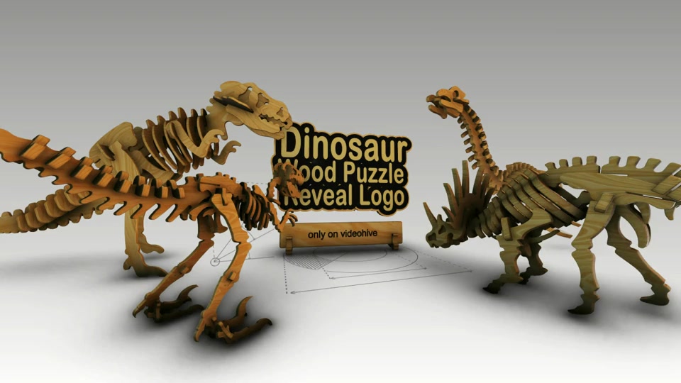 Dinosaurus Wood Puzzle Reveal Logo Videohive 20945150 After Effects Image 13