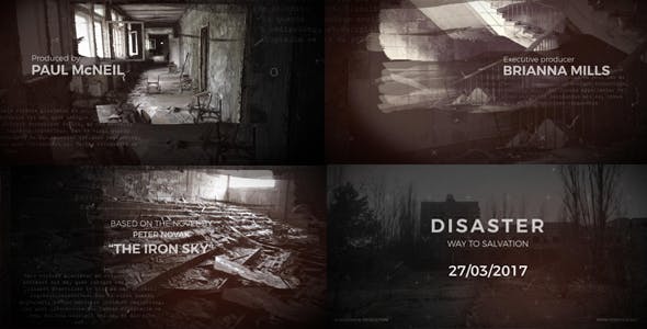 Disaster Movie Titles + Teaser - Download Videohive 18297728