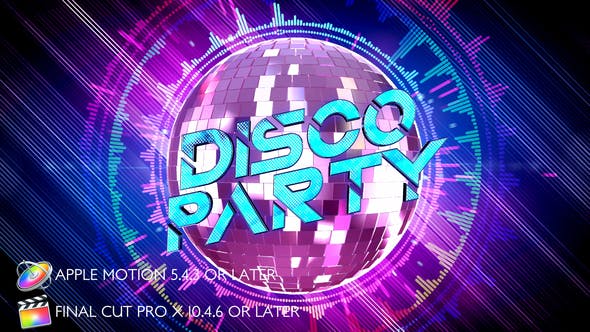 Disco Party Opener Apple Motion - 28206633 Download Videohive
