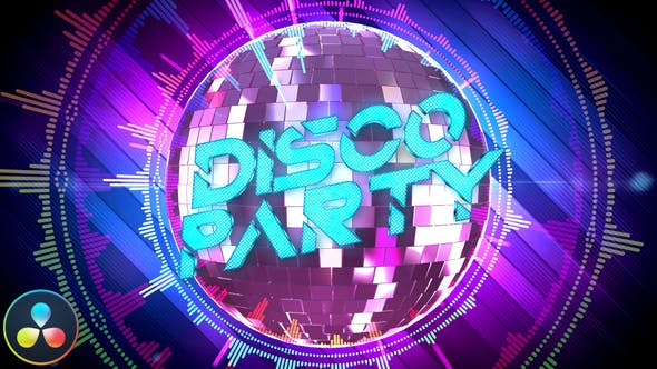 Disco Party Opener DaVinci Resolve - Download Videohive 34324443