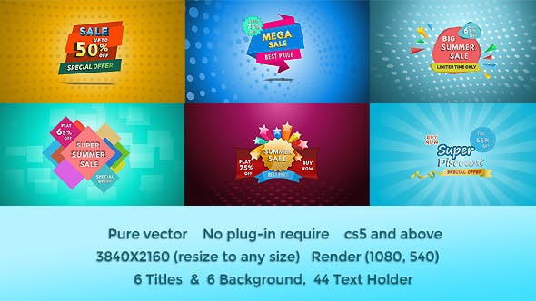 Discount Offer Banner Title - 19847237 Download Videohive