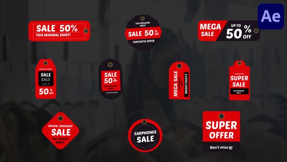 Discount Sale Titles | After Effects - 33491926 Download Videohive