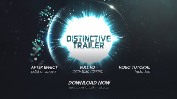 Distinctive Cinematic Trailer l Particles Lights Trailer l Particles Waves Trailer - Videohive Download 26114886