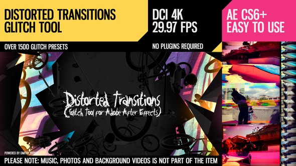 Distorted Transitions (Glitch Tool) - Download Videohive 18524764