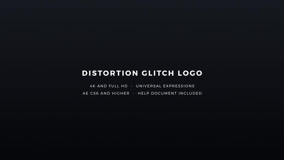 Distortion Glitch Logo - Download Videohive 20876845