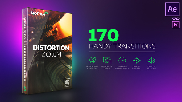 Distortion Zoom Transitions - Download Videohive 21507643
