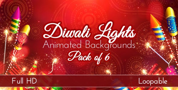 Diwali Lights Backgrounds - Videohive Download 17961502