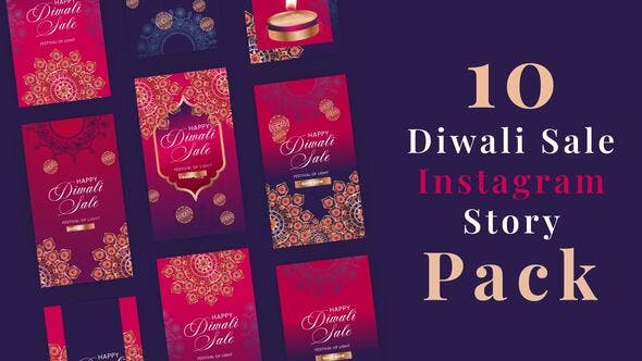 Diwali Sale Instagram Stories - 34138196 Videohive Download