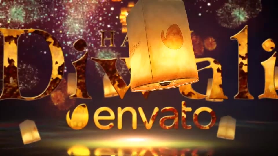 diwali sky lantern logo after effects free download