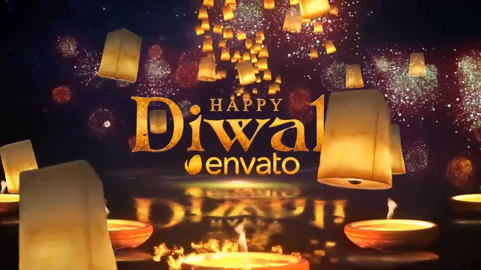 Diwali Sky Lantern Logo Videohive 22793284 After Effects Image 4
