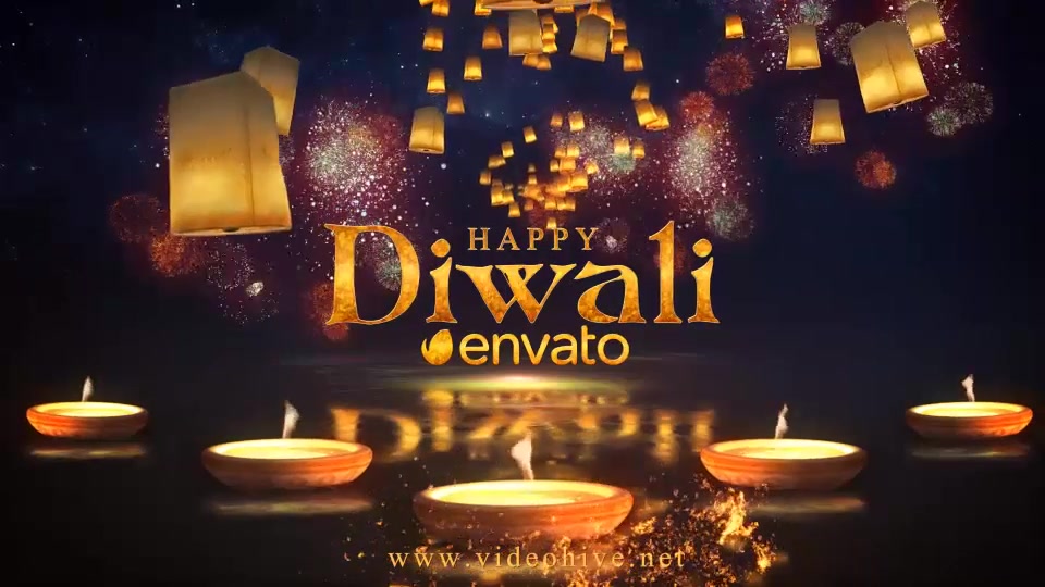 Diwali Sky Lantern Logo Videohive 22793284 After Effects Image 6