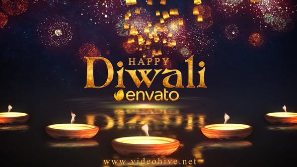 Diwali Sky Lantern Logo - 22793284 Videohive Download