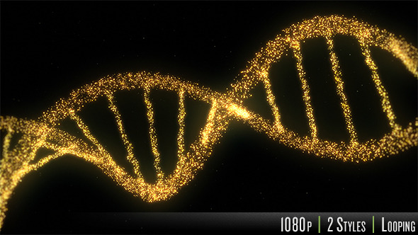 DNA Double Helix Strand of Particles - Download Videohive 9019758