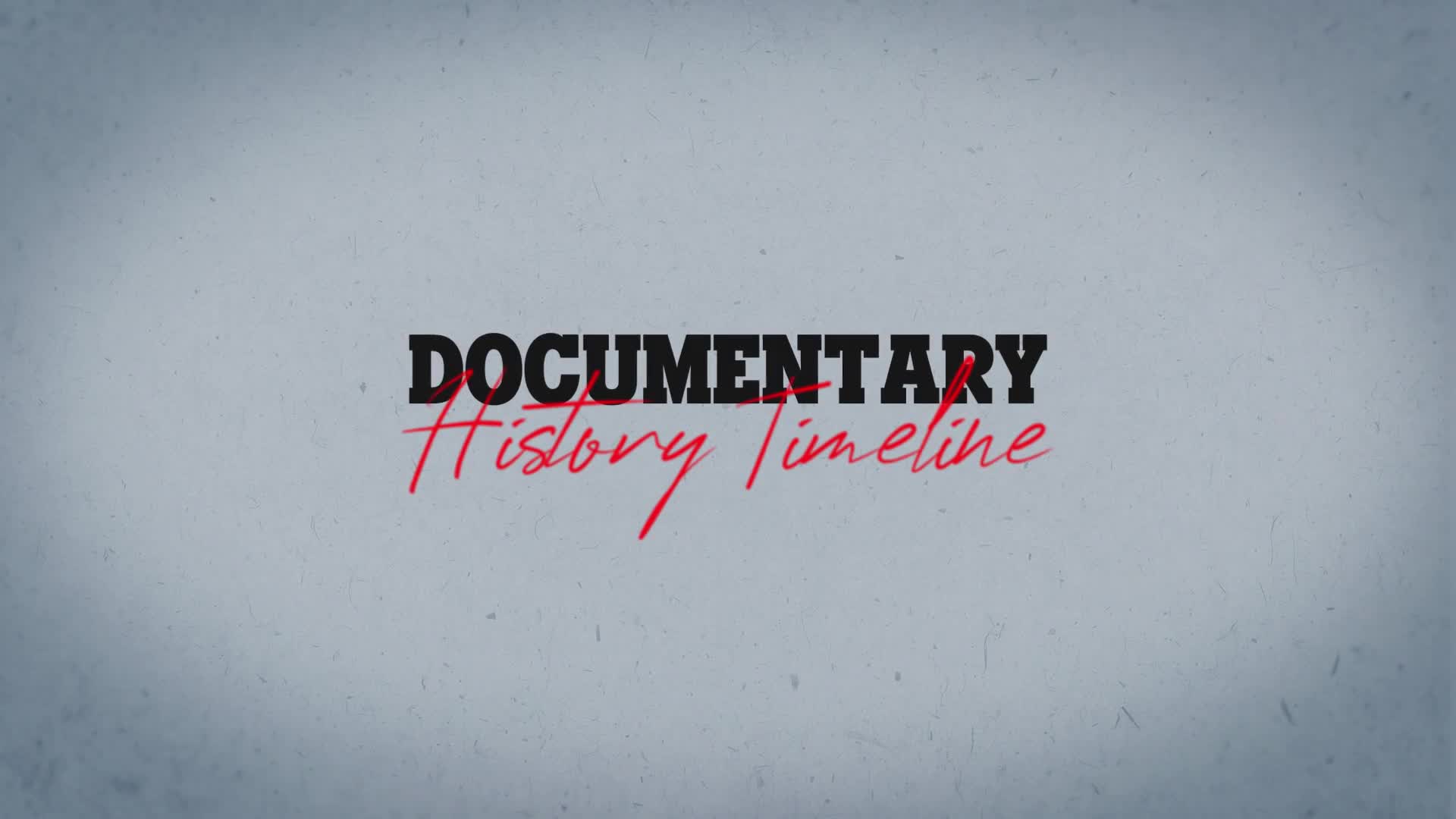 Documentary History Timeline Videohive 27037412 After Effects Image 1
