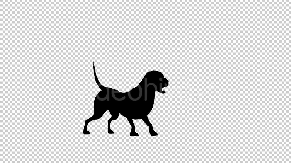 Dog Barking Silhouette Looped 2 Scene - Download Videohive 19692340