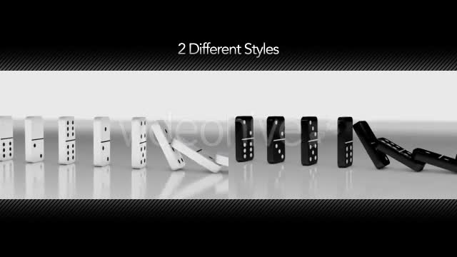 Dominoes Falling Down in a Row - Download Videohive 10378493