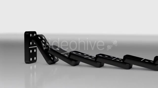 Dominoes Falling Down in a Row - Download Videohive 10378493