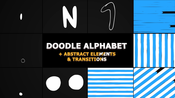 Doodle Alphabet And Transitions - Download Videohive 21741036