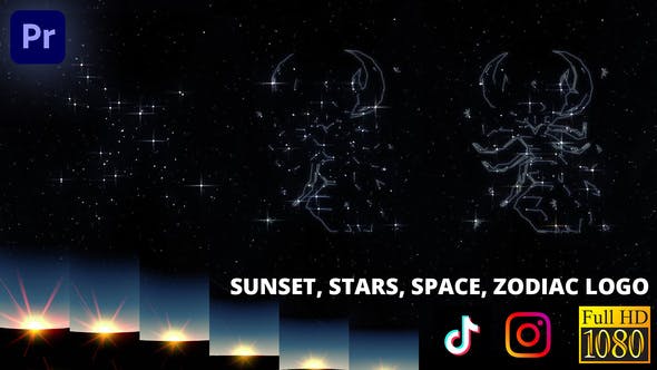Dream Constellation Space Logo Reveal | Premiere Pro - 36748775 Download Videohive