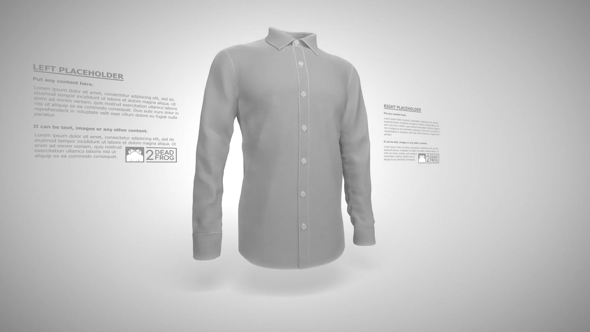 Dress Shirt 5 Scenes Mockup Template Animated Mockup PRO Videohive 34761794 After Effects Image 10