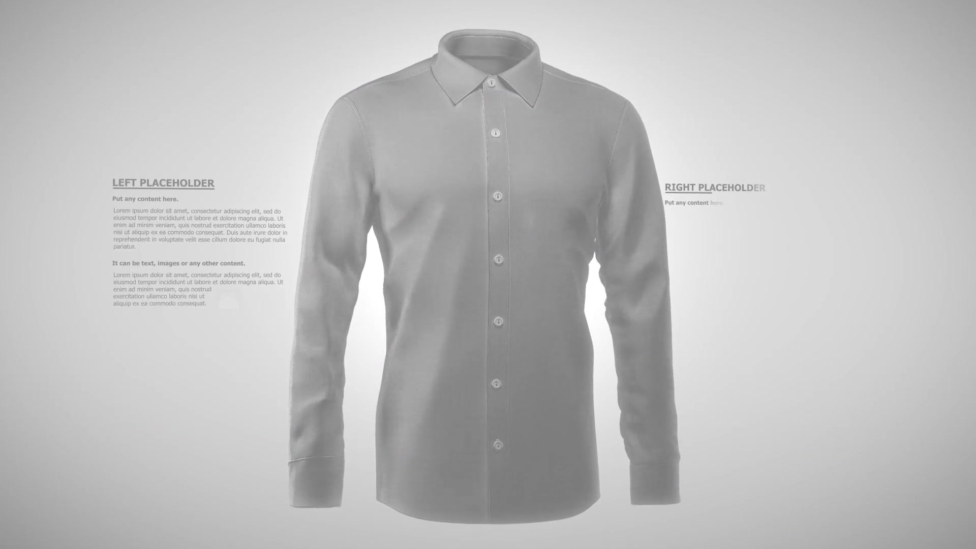 Dress Shirt 5 Scenes Mockup Template Animated Mockup PRO Videohive 34761794 After Effects Image 6