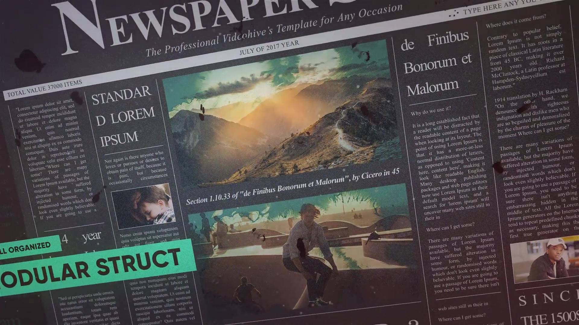 Drop Ink Newspaper Slideshow Videohive 32298997 Premiere Pro Image 4