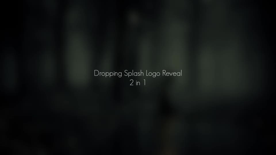 Dropping Splash Logo Reveal Videohive 21619091 After Effects Image 1