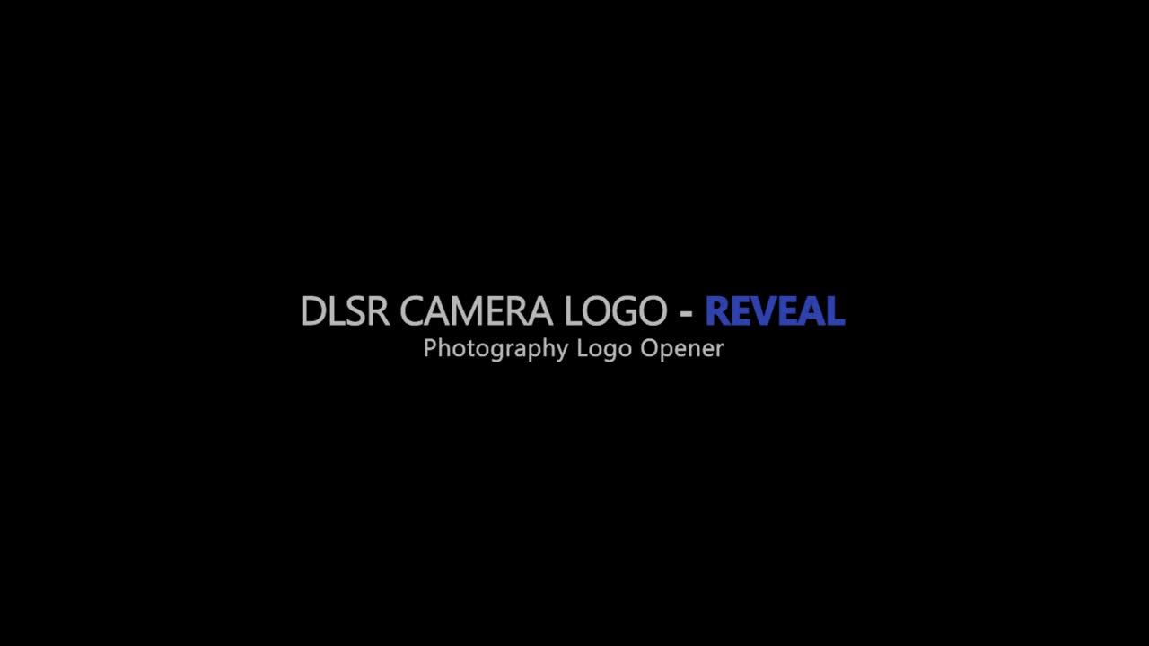 DSLR Photography Logo Reveal Videohive 26316950 After Effects Image 1