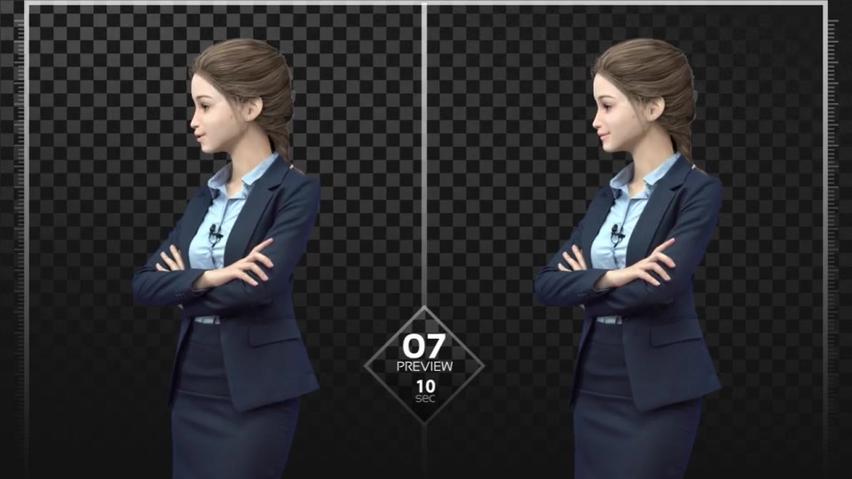 Dual Explainer Jenny Navy Suit - Download Videohive 18820420