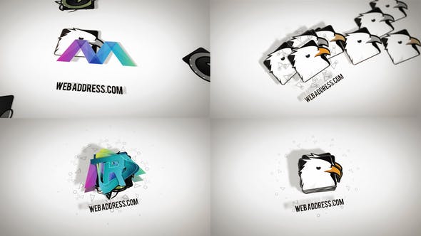 Dynamic Business Falling Logos - Download Videohive 31933556