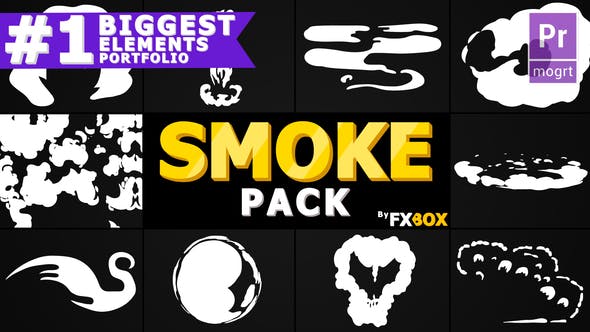 Dynamic Cartoon Smoke | Premiere Pro MOGRT - 23936811 Videohive Download
