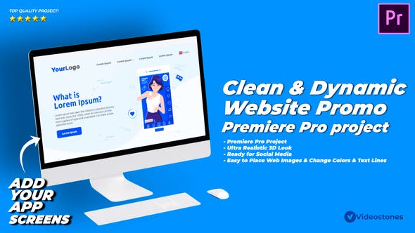 Dynamic & Clean Website Promo Video Premiere Pro - Download 33620187 Videohive