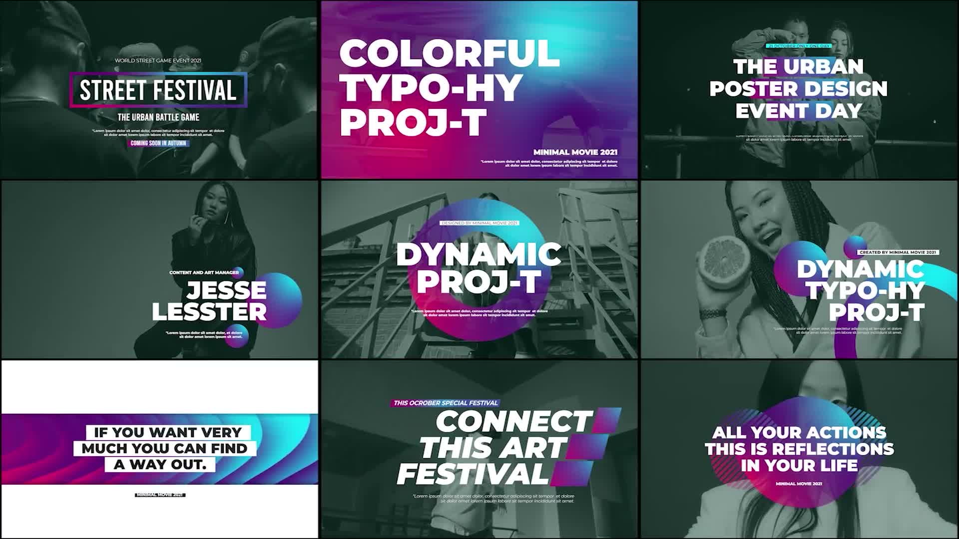 Dynamic Colourful Typography Videohive 34214683 Premiere Pro Image 1