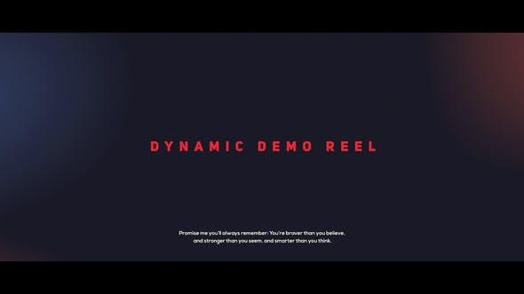 Dynamic Demo Reel - 21661659 Videohive Download