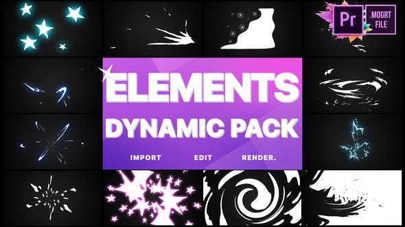 Dynamic Elements | Premiere Pro MOGRT - Videohive 25500099 Download