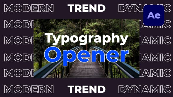 Dynamic Fast Typography Opener - 34034375 Videohive Download