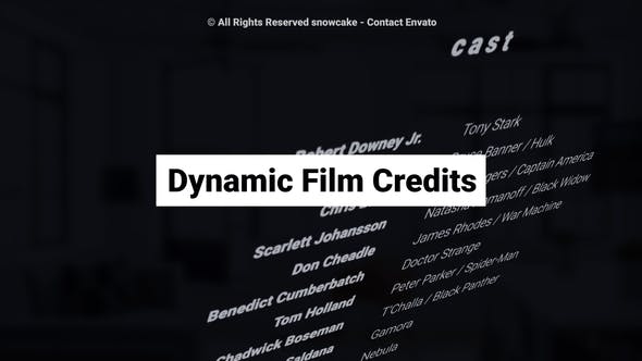 Dynamic Film Credits - Videohive 23822035 Download