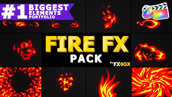Dynamic Fire Elements | FCPX - Videohive 26004208 Download