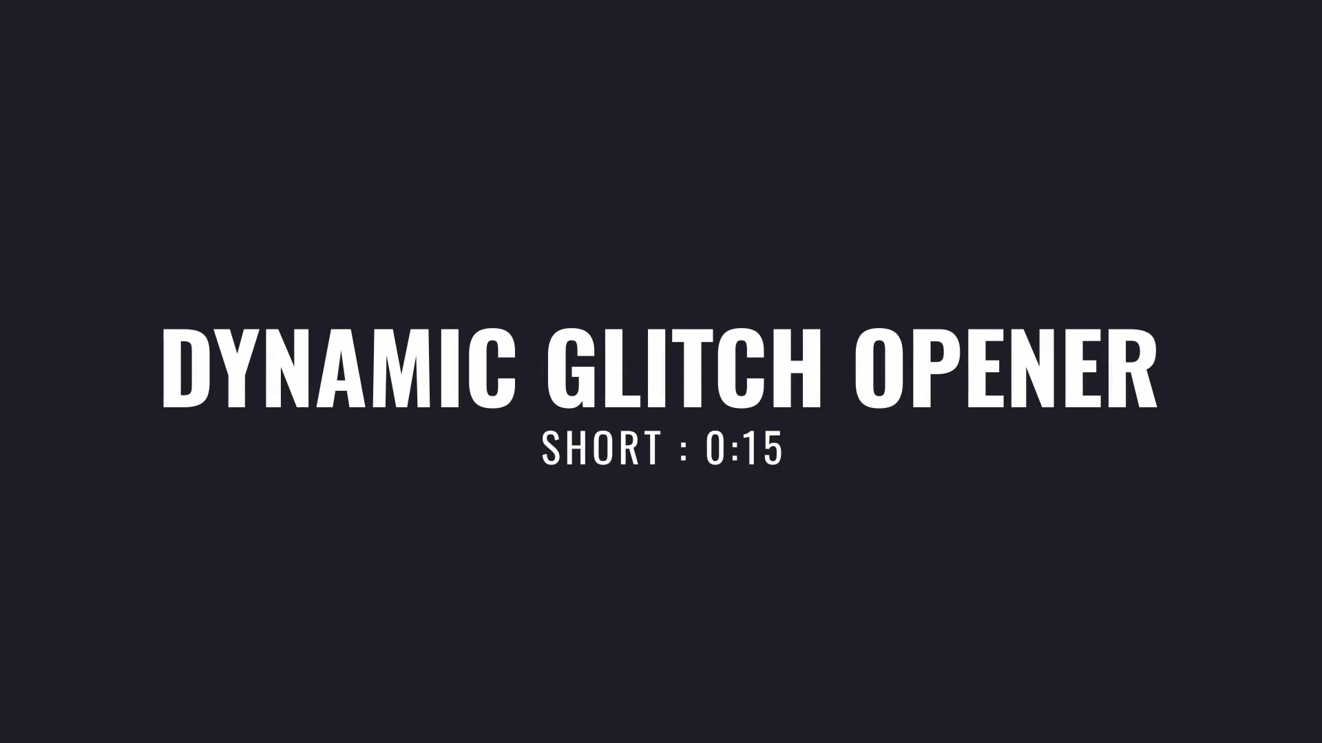 Dynamic Glitch Opener Videohive 23349717 After Effects Image 6