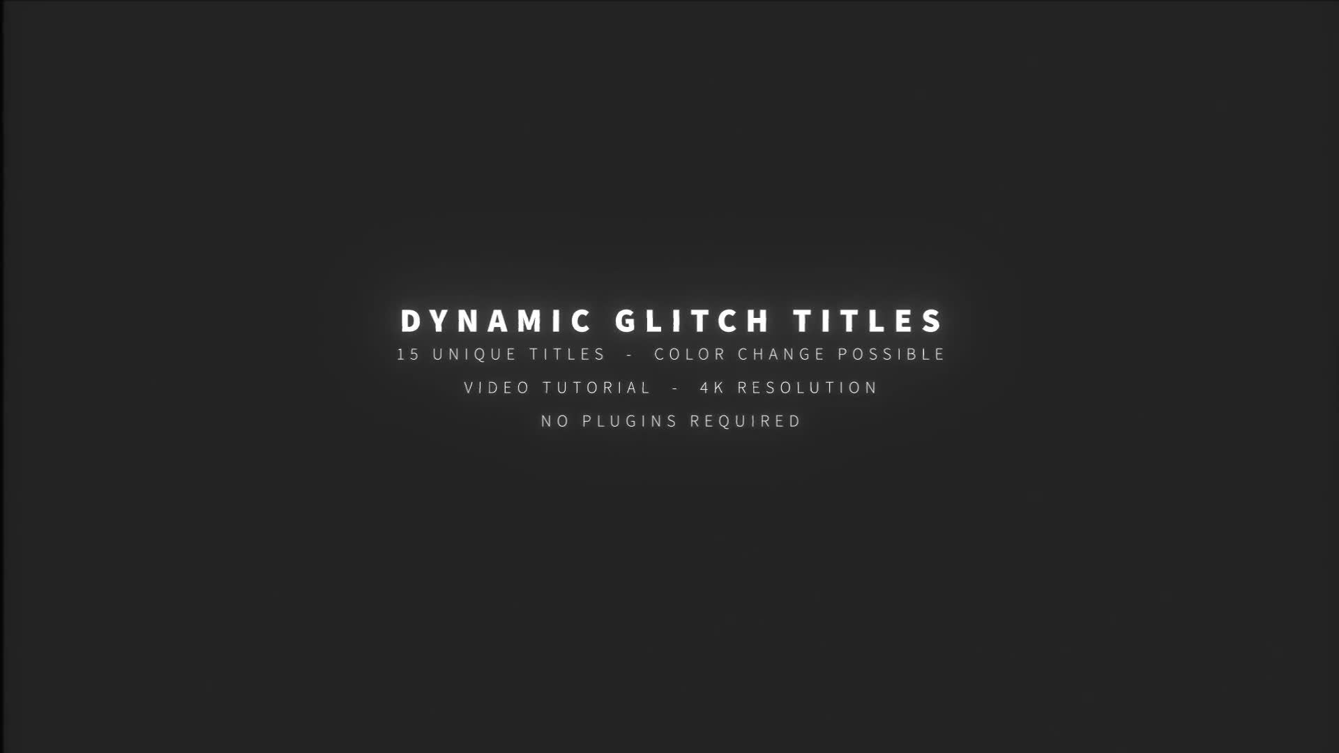 Dynamic Glitch Titles Videohive 26567068 After Effects Image 1
