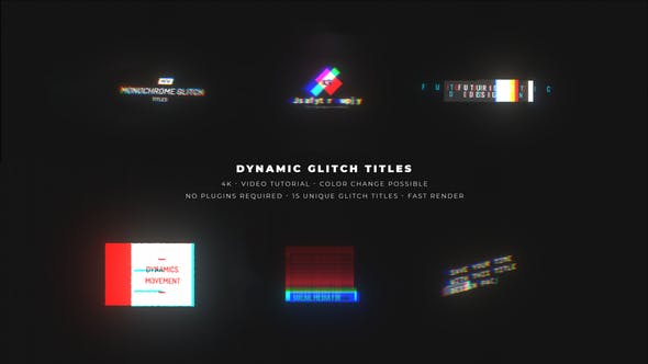 Dynamic Glitch Titles - 26567068 Download Videohive