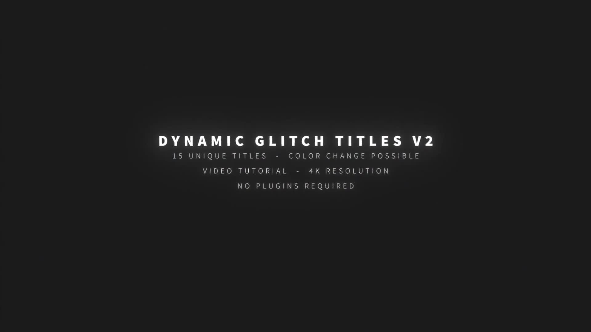 Dynamic Glitch Titles V2 Videohive 32615856 After Effects Image 1