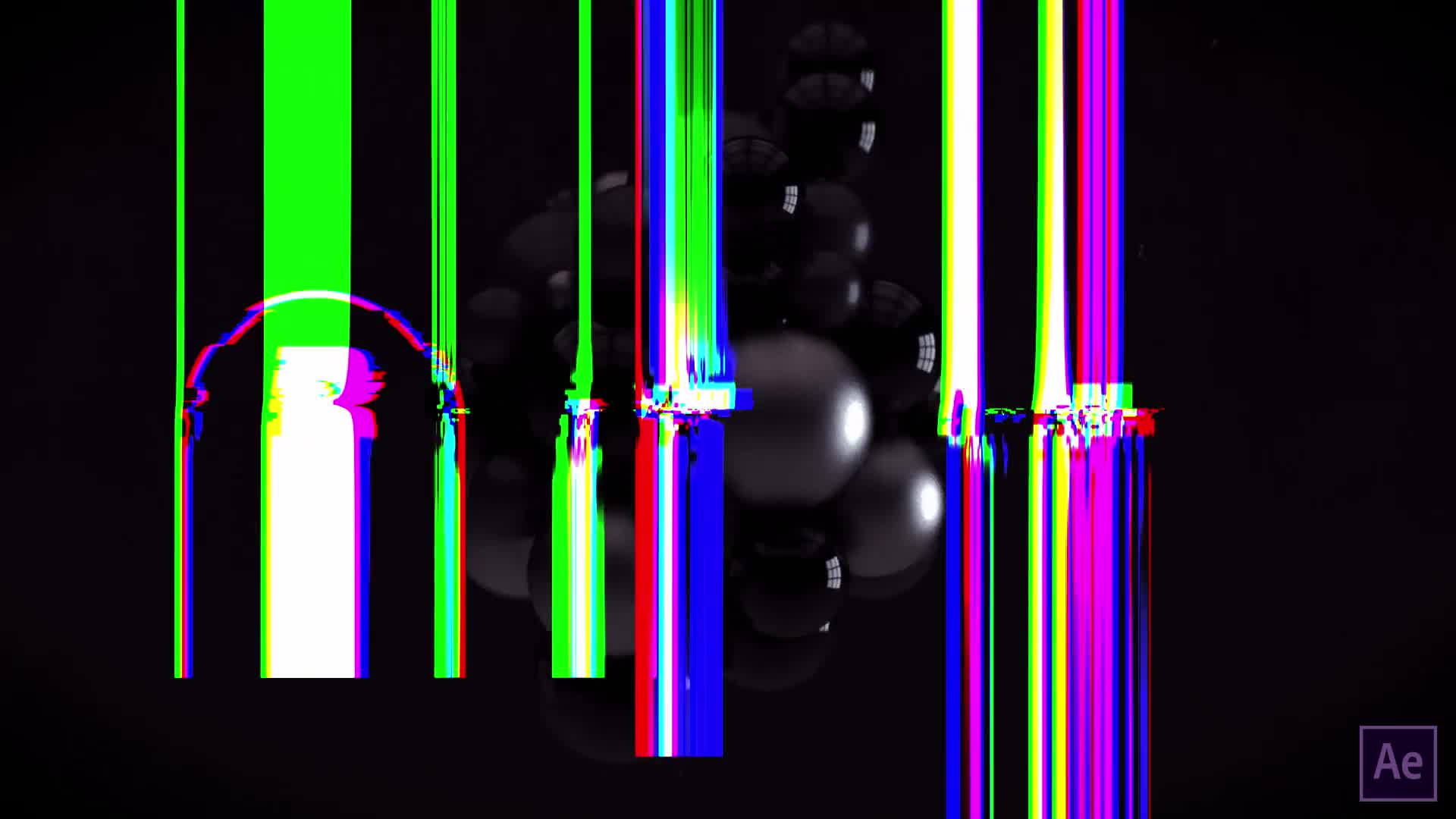 Dynamic Glitchy Balls Logo Opener Videohive 27636286 After Effects Image 1