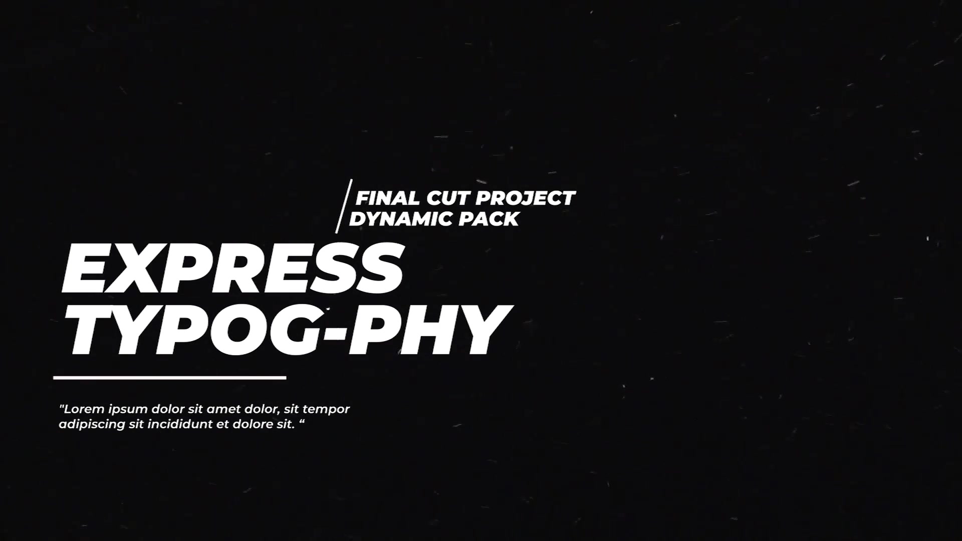 Dynamic Kinetic Typography FCPX Videohive 35075742 Apple Motion Image 13