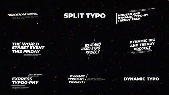 Dynamic Kinetic Typography FCPX - Videohive 35075742 Download