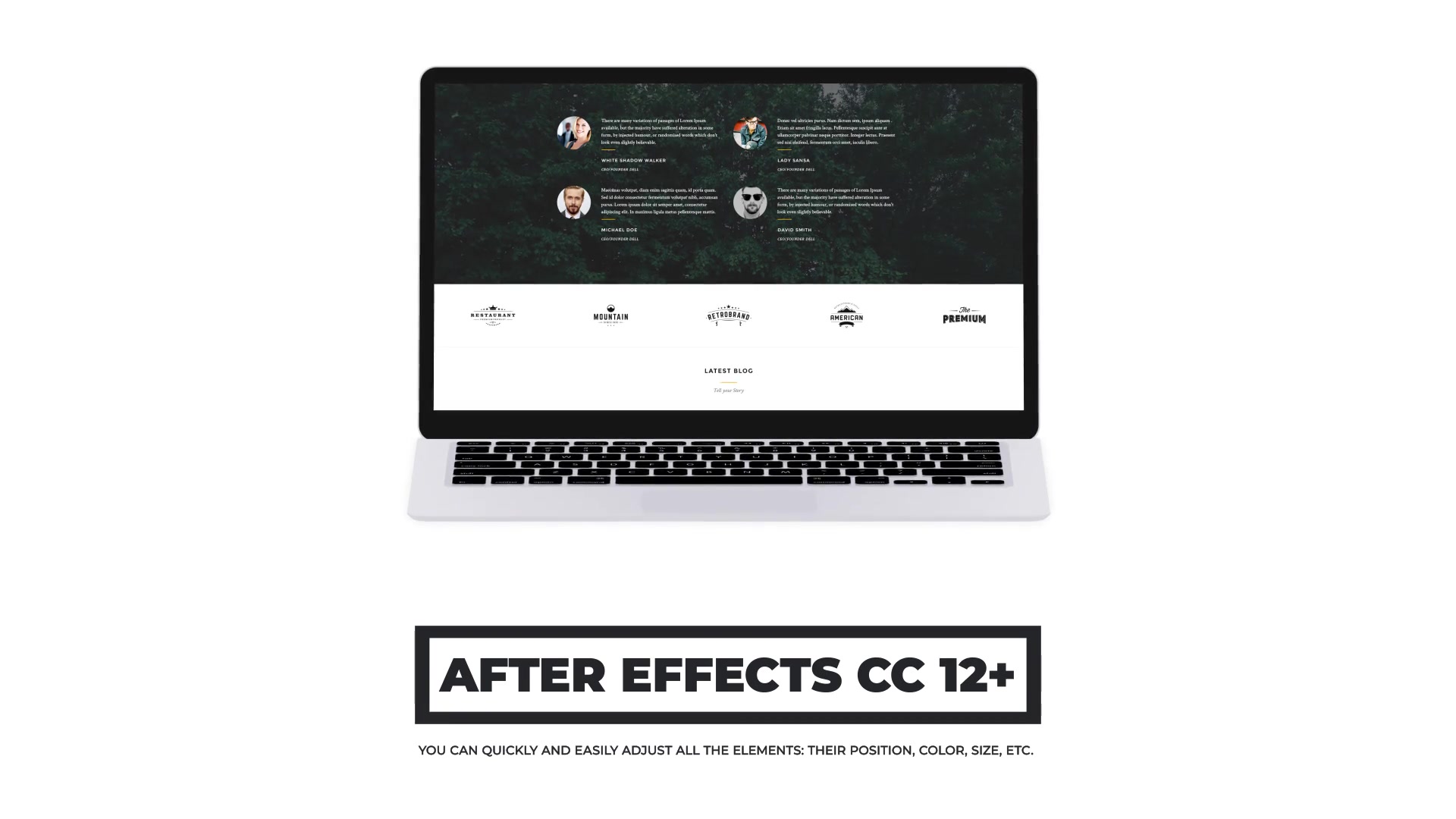 Dynamic Laptop Mockup Website Presentation Videohive 35061444 After Effects Image 9