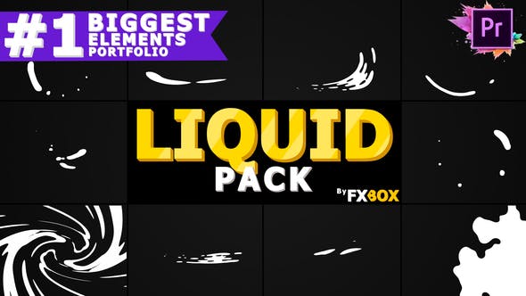 Dynamic Liquid Elements | Premiere Pro MOGRT - Videohive Download 26311468