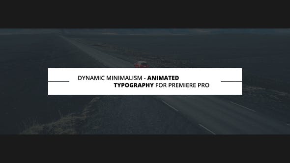 Dynamic Minimalism | Animated Titles for Premiere Pro - Download Videohive 23340889