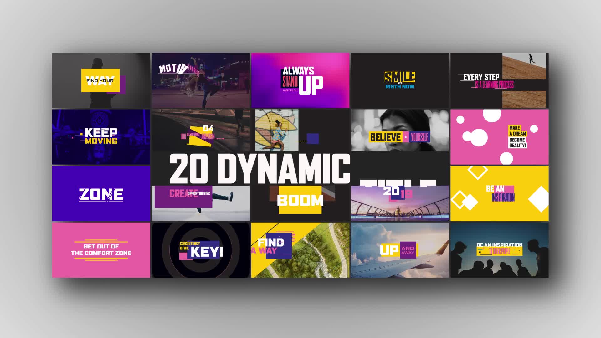 Dynamic Modern Titles I Backgrounds Videohive 23590142 Premiere Pro Image 1